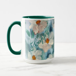 Caneca Feliz Café Floral Mug