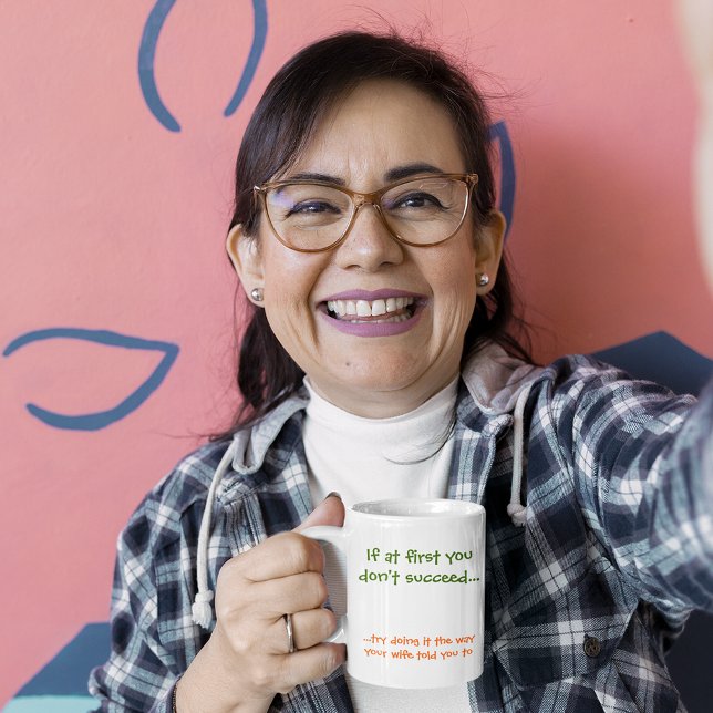 Caneca Feliz Casamento Sabedoria Esposa Engraçada Humor C (Happy Married Life Wisdom Funny Wife Humor Coffee Mug)