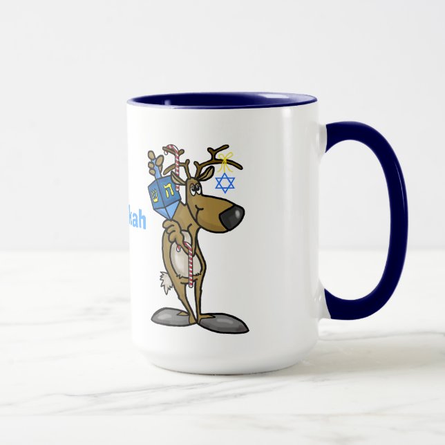Caneca Feliz Chrismukkah Reindeer Mug (Direita)