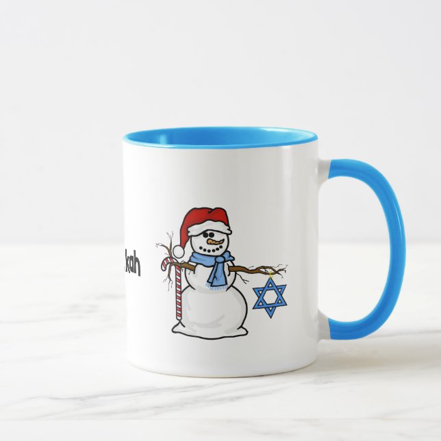 Caneca Feliz Chrismukkah Snowman Mug (Direita)