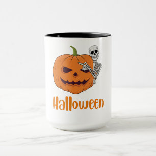 caneca feliz de Halloween