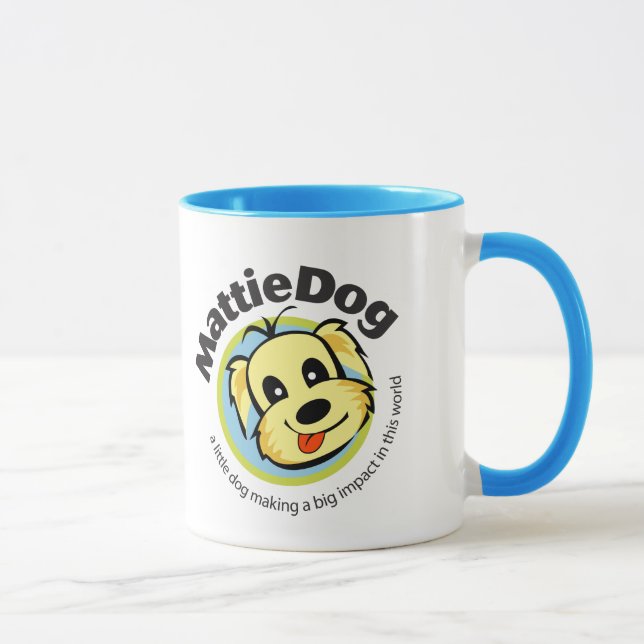 Caneca feliz de MattieDog (Direita)