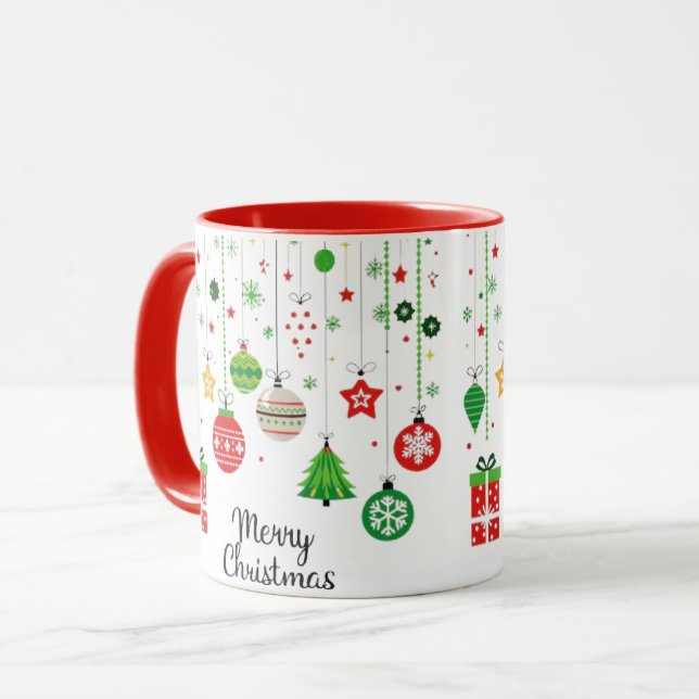 Caneca Feliz de Natal (Frente Esquerda)
