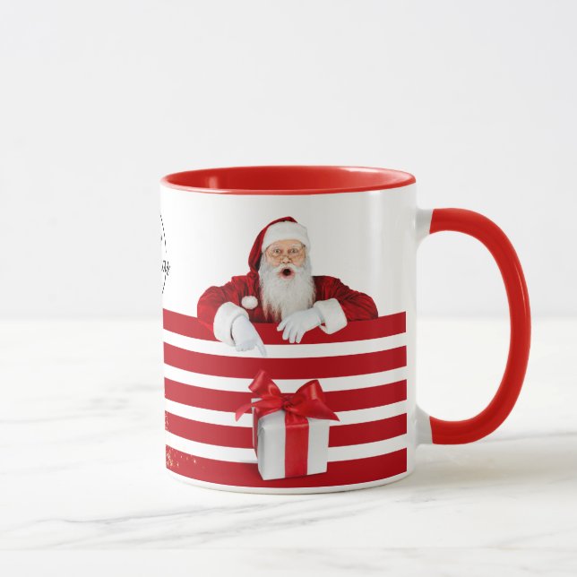 Caneca feliz de papais noeis de Natal (Direita)