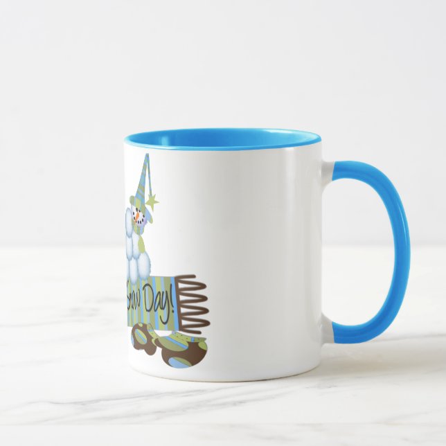 Caneca Feliz dia da neve Mug (Direita)