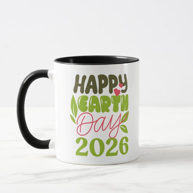 Caneca Feliz Dia da Terra 2026 (Esquerda)