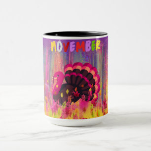 Caneca Feliz Dia da Turquia - Café Mug