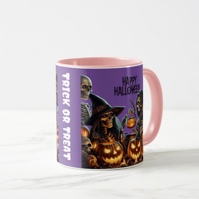 Caneca Feliz Dia das Bruxas (Frente Esquerda)