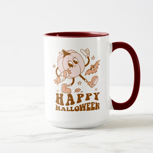 Caneca Feliz Dia das Bruxas| Pumpkin da Bolinhas (Direita)