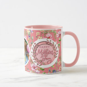 Caneca Feliz Dia das Mães Foto Moderna e Elegante