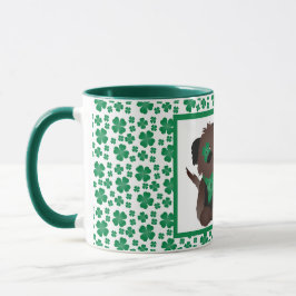 Caneca Feliz Dia de Aniversário Cachorro Verde