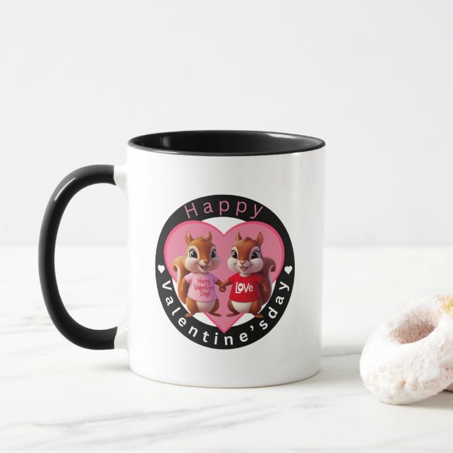 Caneca Feliz dia de os namorados (Com Donut)