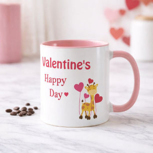 Caneca feliz dia de os namorados Mãe Safari tema Mug