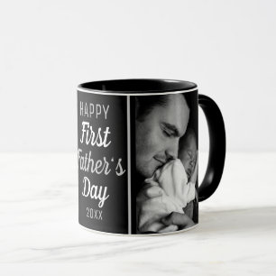 Caneca Feliz Dia de os pais 2 Foto Preta