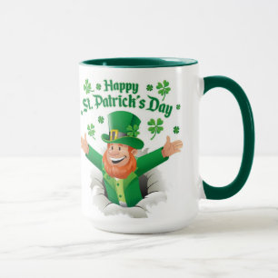 Caneca Feliz dia de São Patrício duende