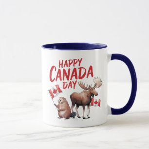 Caneca Feliz Dia do Canadá