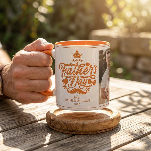 Caneca Feliz Dia dos Pais Café com Foto do Papai