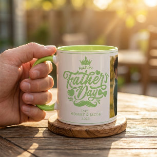 Caneca Feliz Dia dos Pais Papai Foto Café