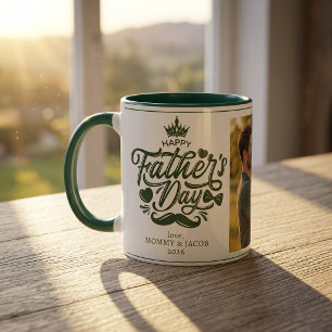 Caneca Feliz Dia dos Pais Papai Foto Café