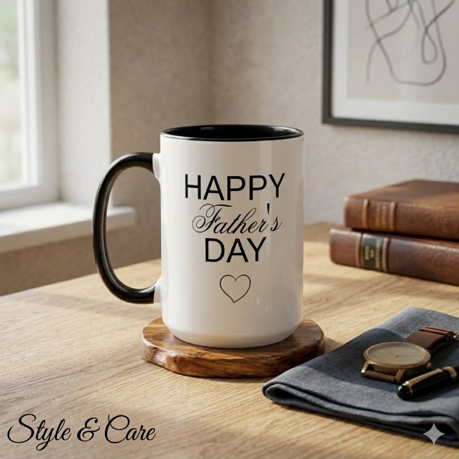 Caneca Feliz Dia dos Pais Presente para o Papai Xí (Happy Fathers Day Mug Gift for Dad Coffee Cup Love)