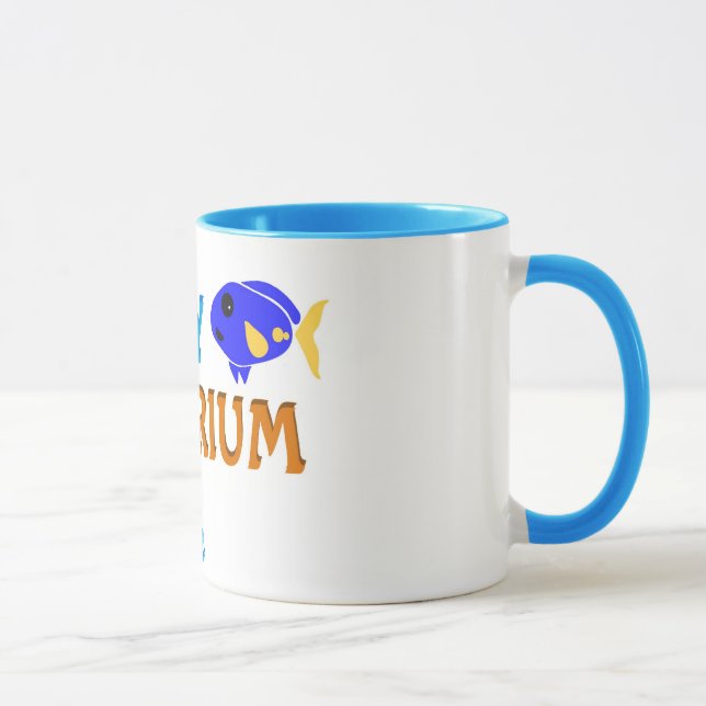 Caneca feliz do aquário (Direita)