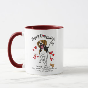 Caneca feliz do dia dos pais de seu cão do