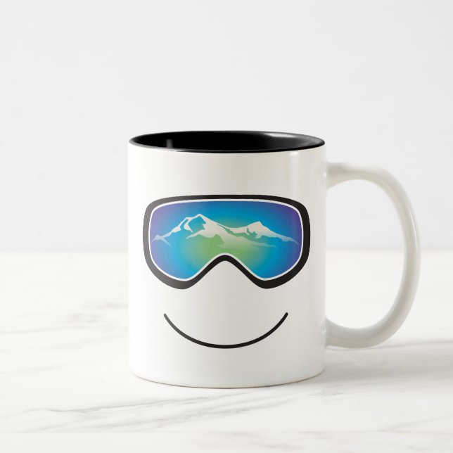 Caneca feliz do esquiador/Snowboarder (Direita)