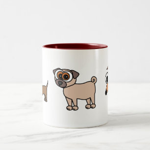 Caneca feliz dos filhotes de cachorro