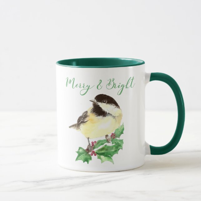 Caneca Feliz e Natal Brilhante em Frango (Direita)