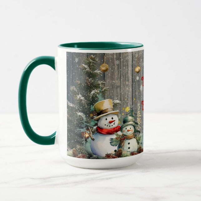 Caneca Feliz e Neve Brilhante (Esquerda)