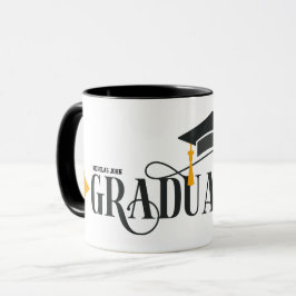 Caneca feliz formatura personalize o nome Mug