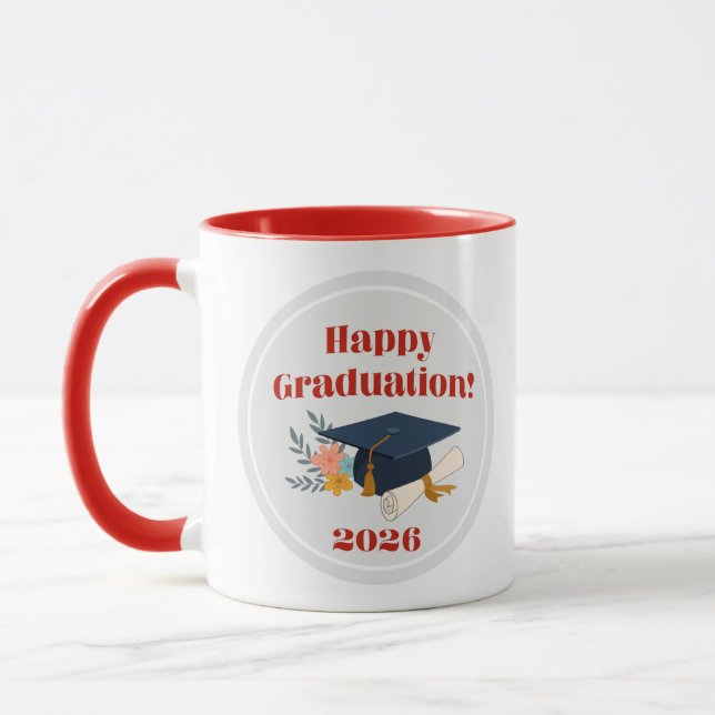 Caneca Feliz Graduação 2026! (Esquerda)