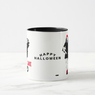 Caneca Feliz Halloween Engraçado Horror personalizável