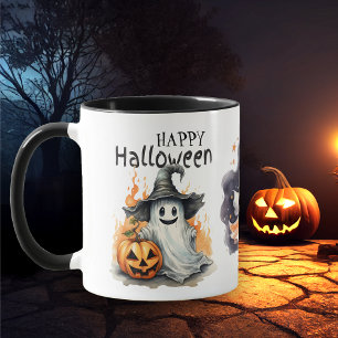 Caneca Feliz Halloween Ghost Kids