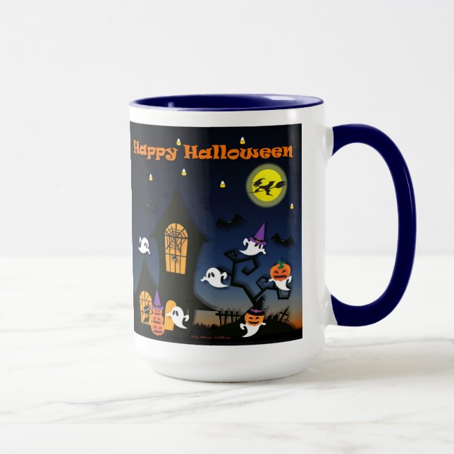Caneca Feliz Halloween Hauneen House Mug (Direita)