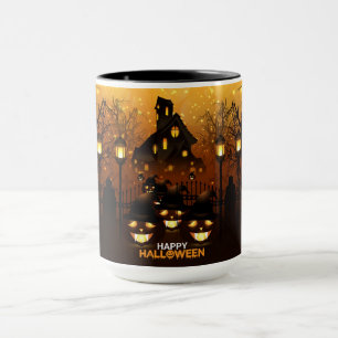 Caneca Feliz Halloween Hauneen House Mug