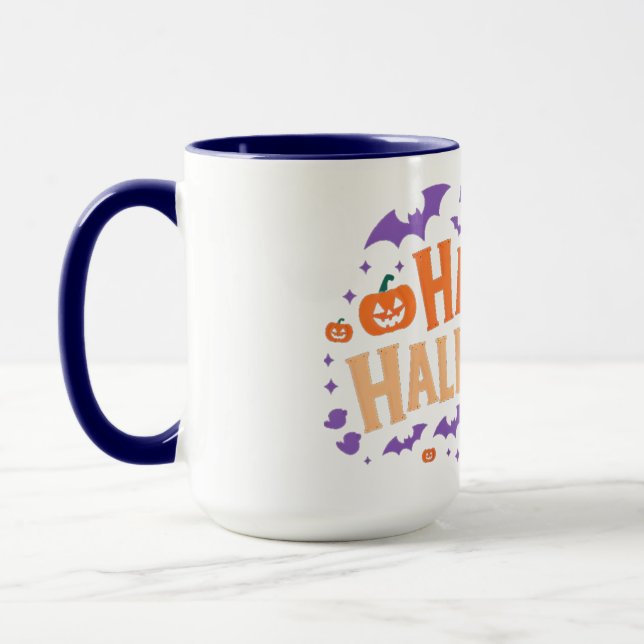 Caneca Feliz Halloween Mug: Novo Modelo Festivo (Esquerda)