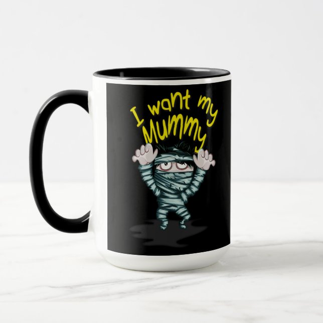 Caneca Feliz Halloween Mummy (Esquerda)