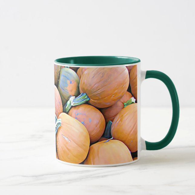 Caneca Feliz Halloween Pumpkins Coffee Mug (Direita)