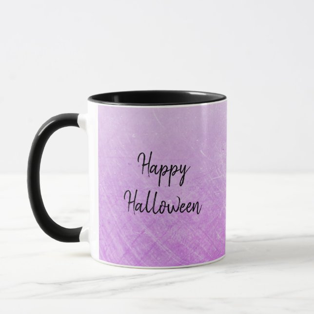 Caneca Feliz Halloween Púrpura Viúva Negra (Esquerda)