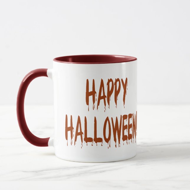 Caneca Feliz Halloween Sangrento (Esquerda)