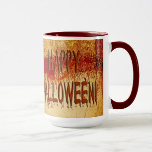 Caneca Feliz Halloween Ssanduíche Manchado