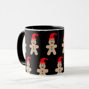 Caneca Feliz Homem de Biscoito de Gengibre de Inverno