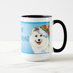 Caneca Feliz Howlidays Samoyed