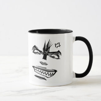 Caneca feliz/irritada de Doubleman das emoções