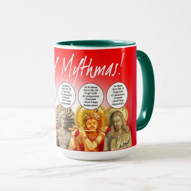 CANECA FELIZ MYTHMAS! - (Frente Esquerda)