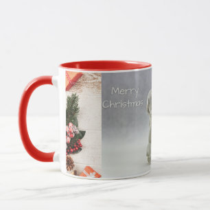 Caneca Feliz Natal "Baby Angel" tirando soneca