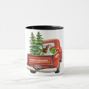 Caneca Feliz Natal Beagle Dog Mug