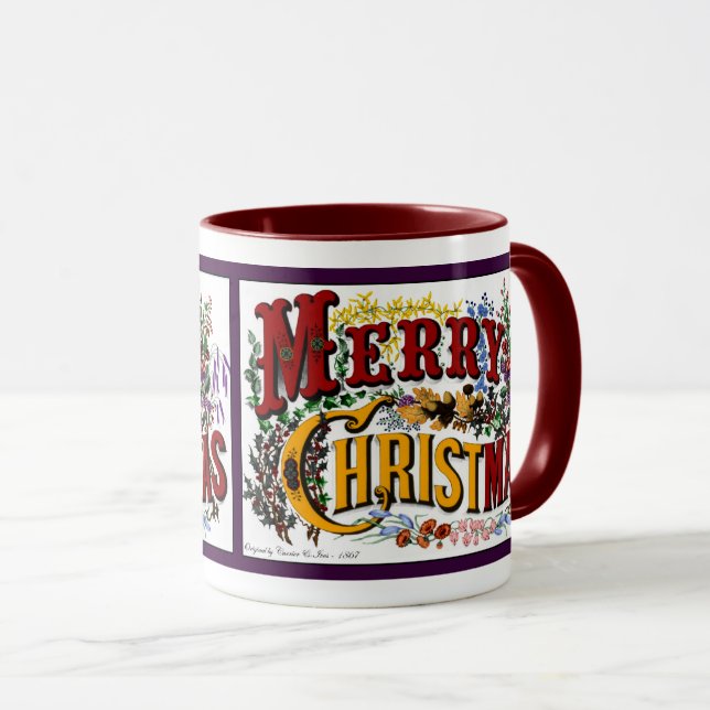 Caneca Feliz Natal Café Mug (Frente Esquerda)