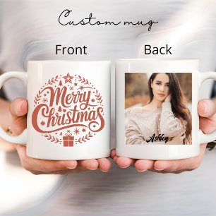 Caneca Feliz Natal, Caneca personalizada com foto